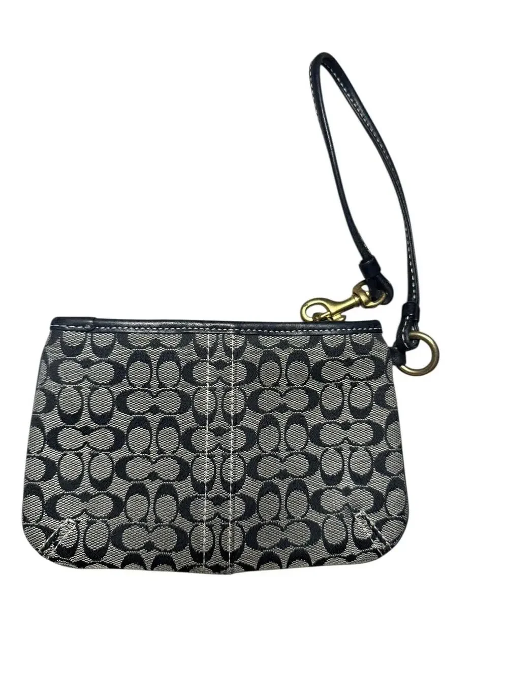 Coach Signature Canvas Wristlet Clutch